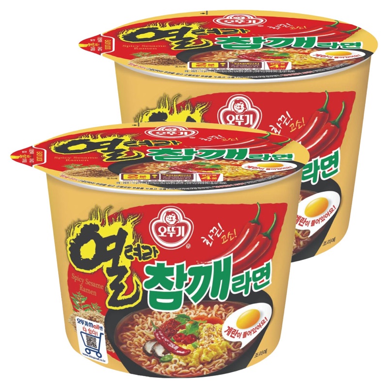 오뚜기 열려라참깨라면 용기 110g