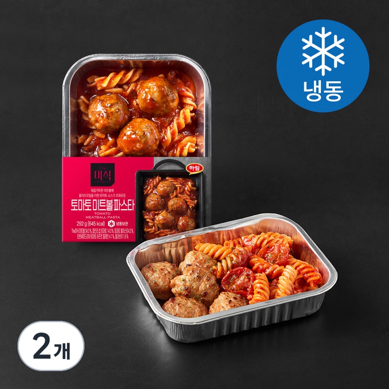 더미식 토마토 미트볼 파스타 (냉동) 292g × 2개
