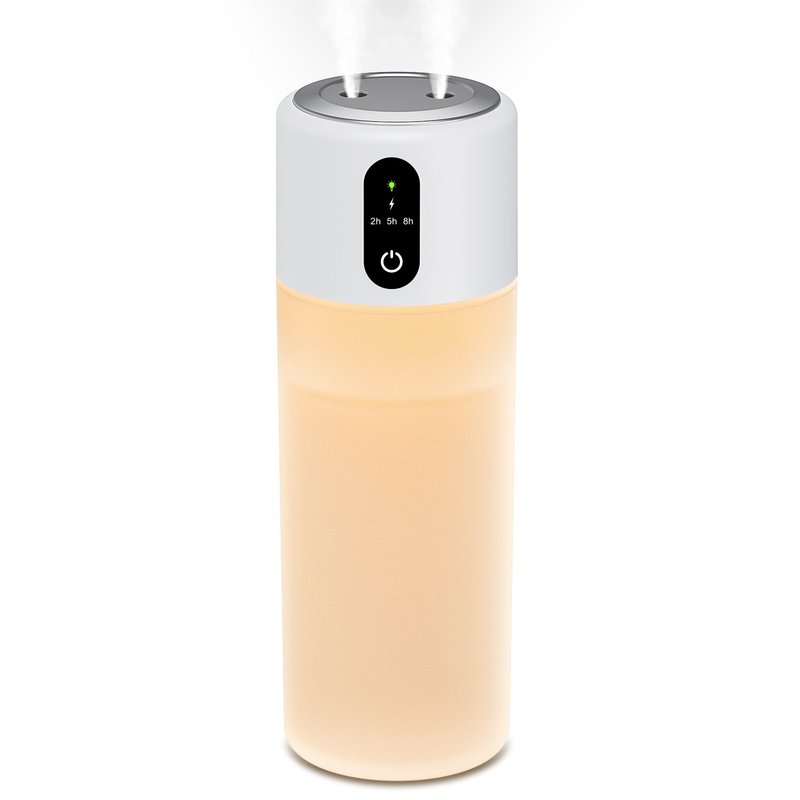 SUNGOD 미니 가습기 듀얼미스트 500ml 무소음 무선 무드등 가정용 차량용 사무실 탁상용